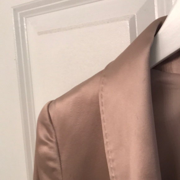Theory Beige Satin Blazer - Picture 5 of 5